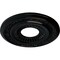 Ekena Millwork Lauren Ceiling Medallion (Fits Canopies up to 6 1/4"), 20 5/8"OD x 6 1/4"ID x 1 3/8"P, Black Pearl CM20LNBPS - alternate 3